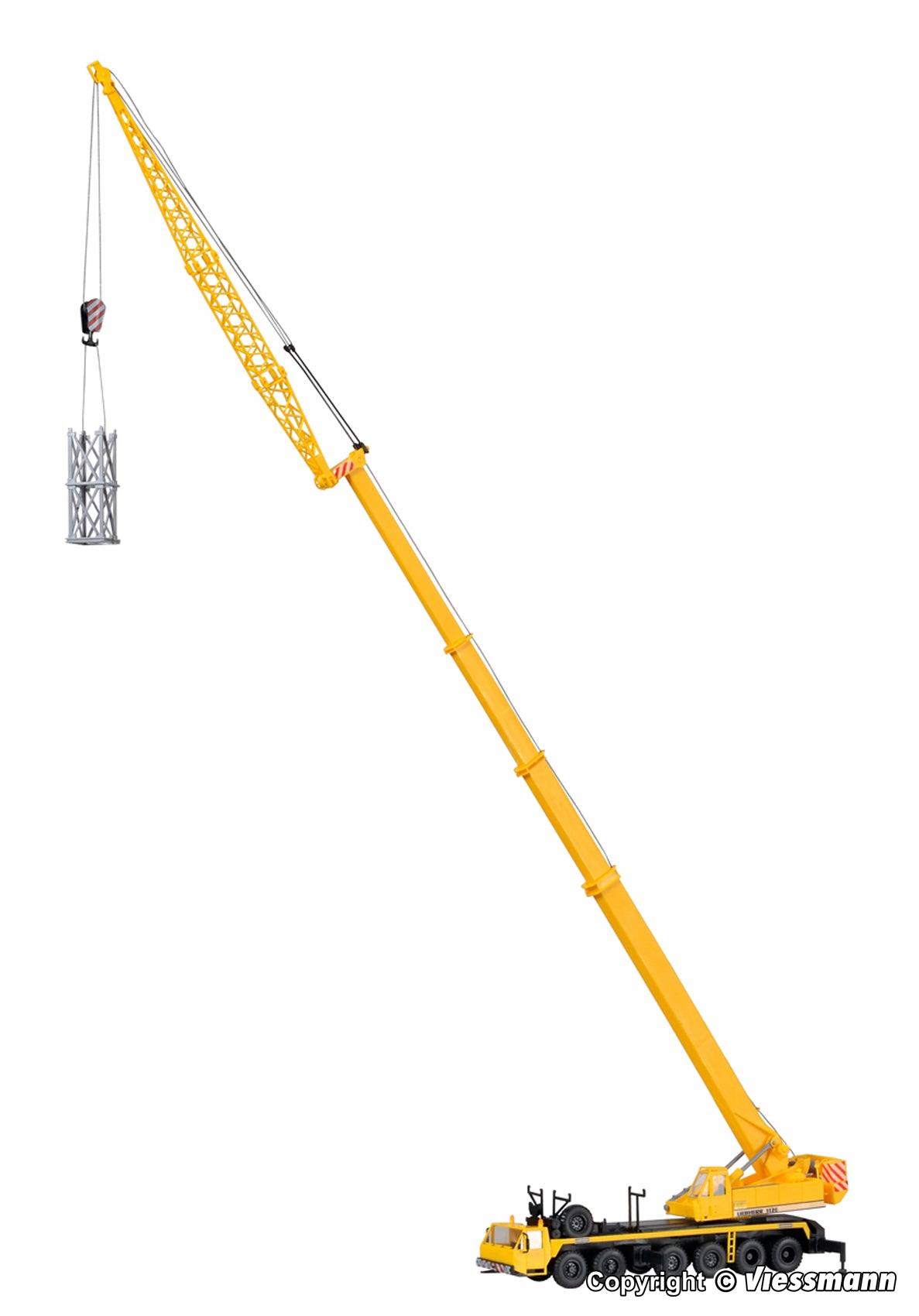 Guindaste telescópico Kibri 13012 H0 LIEBHERR 1120 com topo de treliça 1:87