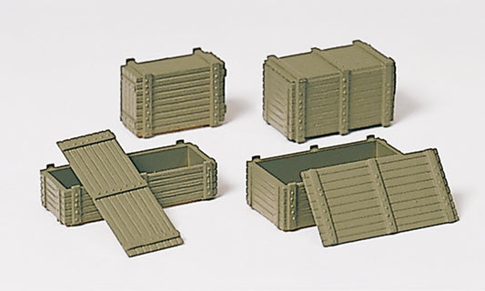 Preiser Wooden Supply Crates  18350   1:87