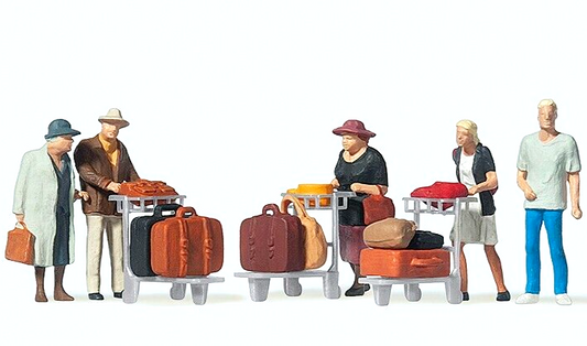 Preiser 10459 Travellers (5) with Luggage 1:87