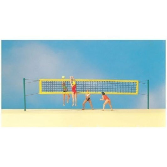 preiser 10528 volley ball and net figures 1:87