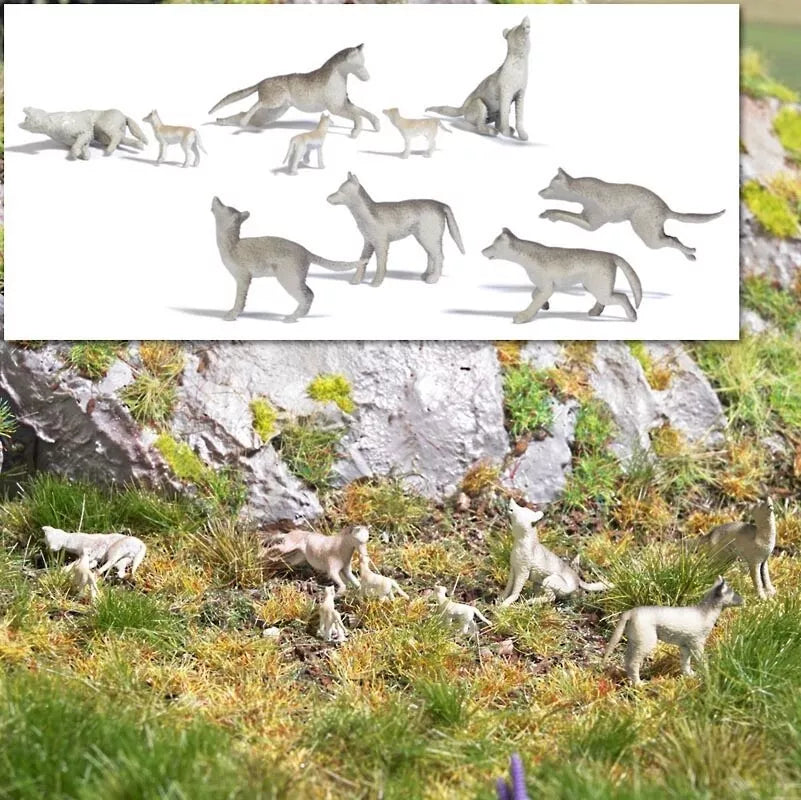 Busch 1193 Gauge H0 10 Wolf pack 1:87
