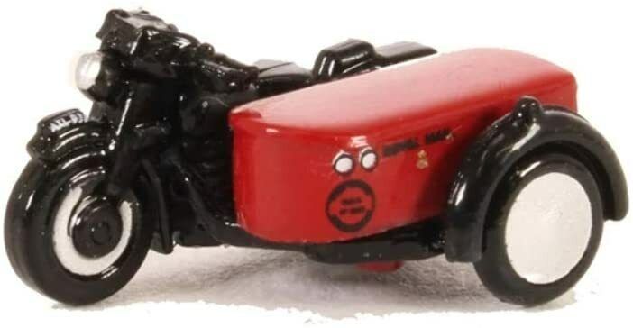 Oxford Diecast NBSA003 Motorbike and Sidecar Royal Mail n scale