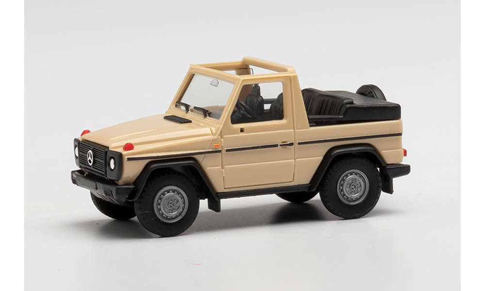 Herpa 420860 MERCEDES-BENZ G-MODELL CABRIO, SANDBEIGE suberb detail 1:87