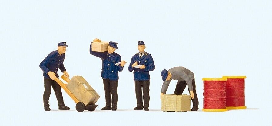 Preiser 10578 Gauge H0 DB Delivery men with loads 1:87