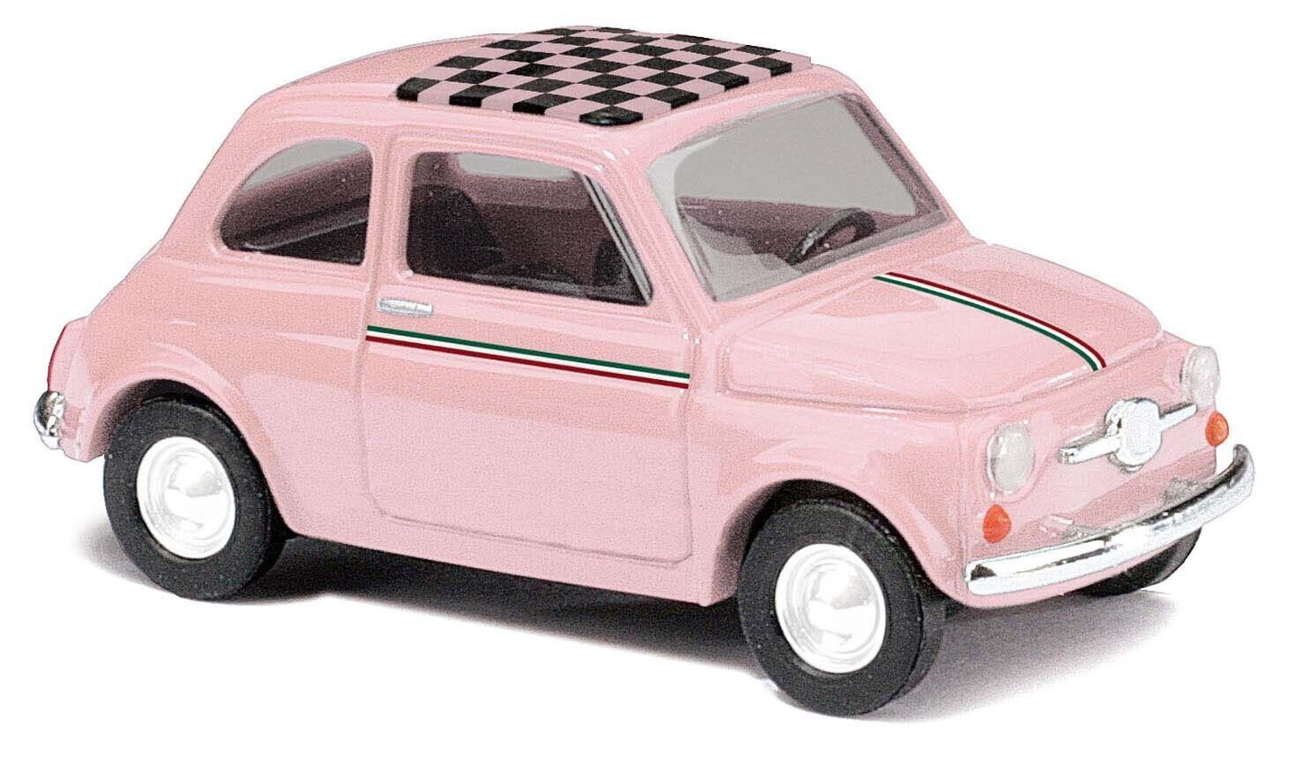Busch Fiat 500, Pretty in Pink 48733 1:87