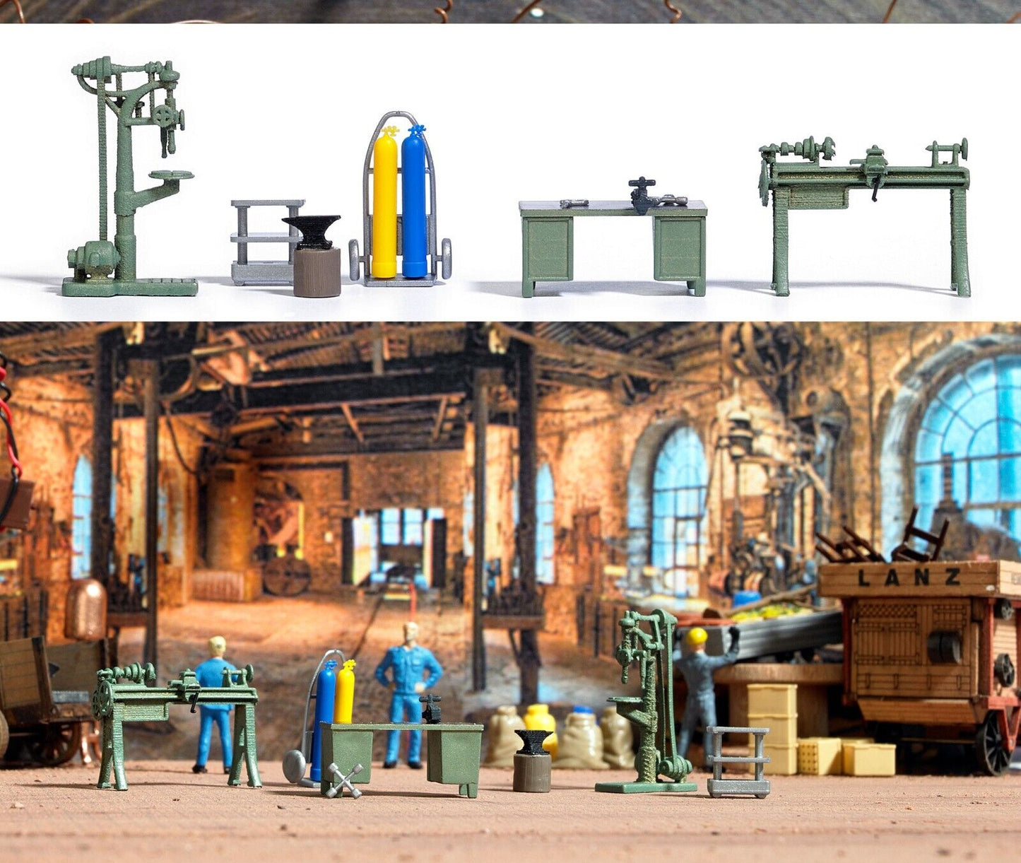 BUSCH 1185 Workshop Equipment 1:87