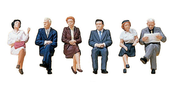 Preiser 10434 Seated passengers HO 1:87