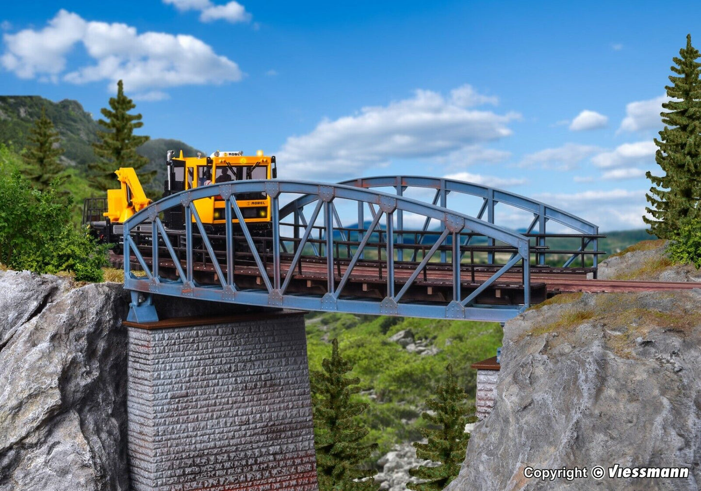 Kibri 42540 H0 Stahlbogenbrücke, gebogen (HO) 1:87