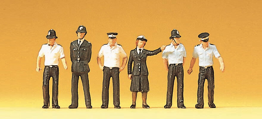 Preiser 10371 Police Officers Great Britain 1:87 HO