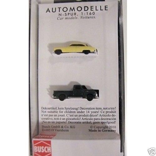 Busch 8320 1950 Chevrolet Pickup & 1950 Buick N Scale 1:160 spur n scale
