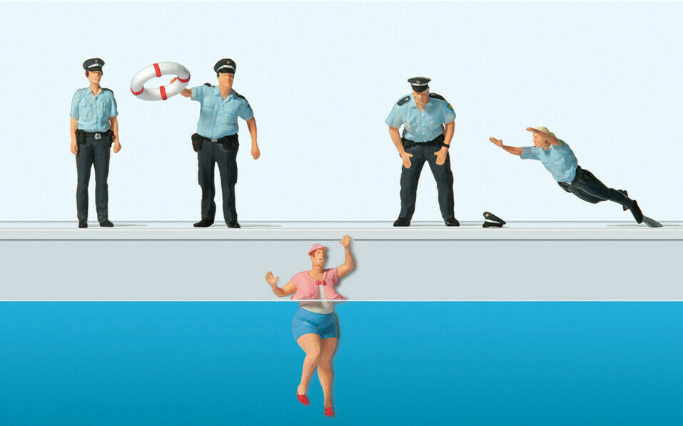 Preiser 10744 police rescue 1:87