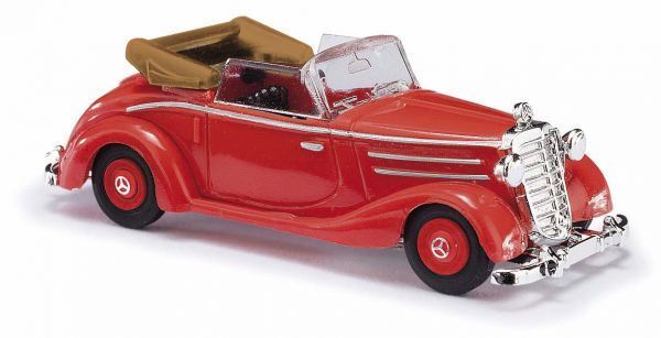 Busch 40510 Mercedes 170S Cabrio offen, Rot 1:87
