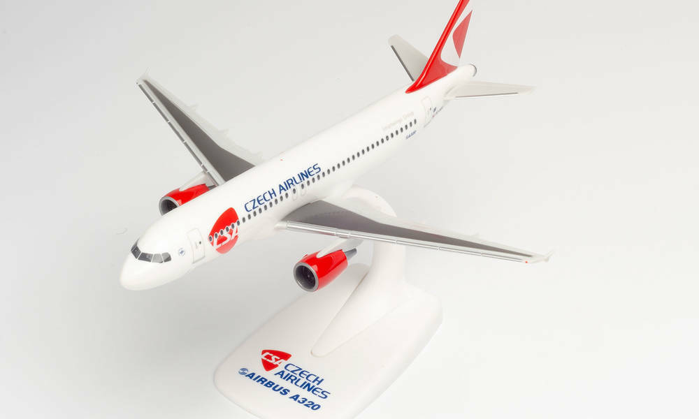 Herpa 613033 CSA CZECH AIRLINES AIRBUS A320 - NEW 2020 COLORS – OK-HEU 1:200