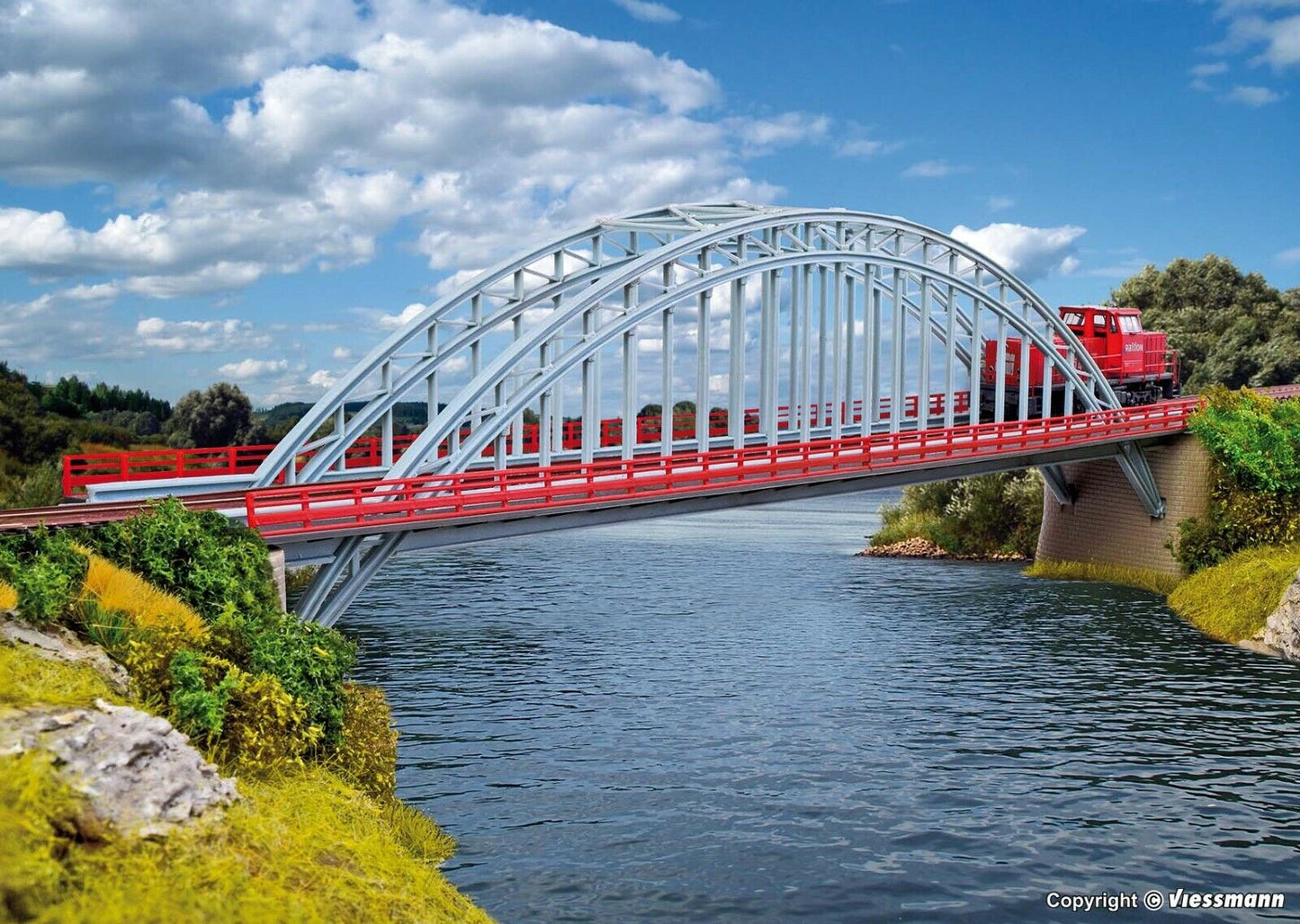 KIBRI 37669 N/Z Weser bridge, single or double track 1:160 suberb detail