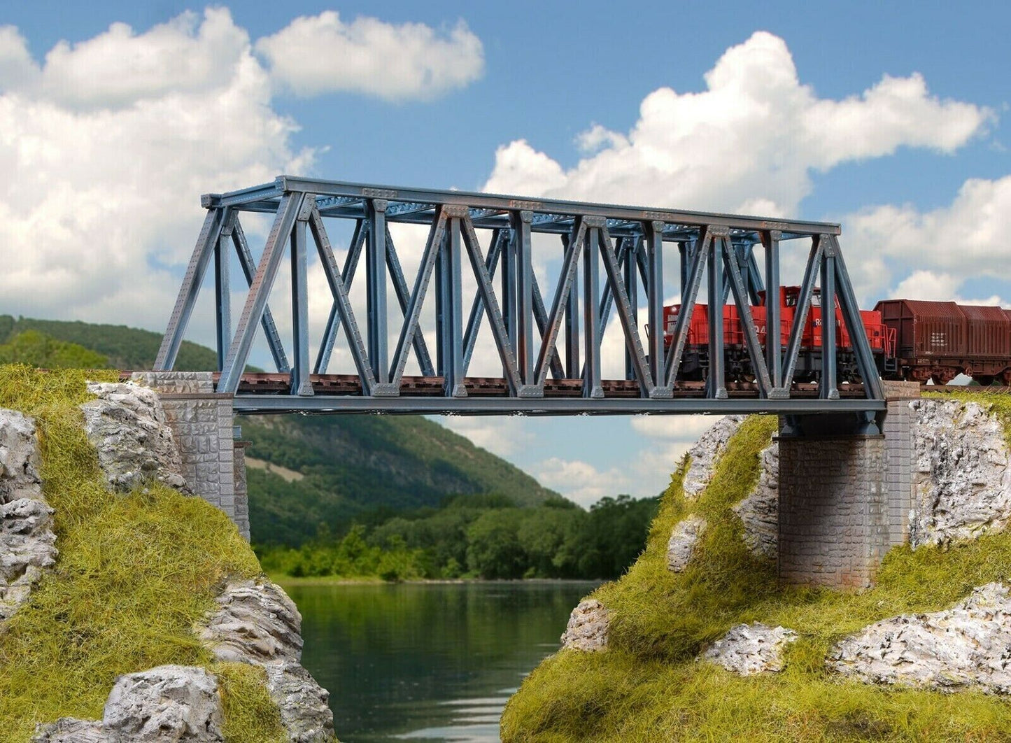 vollmer 47801 N Box girder bridge, straight 1:160