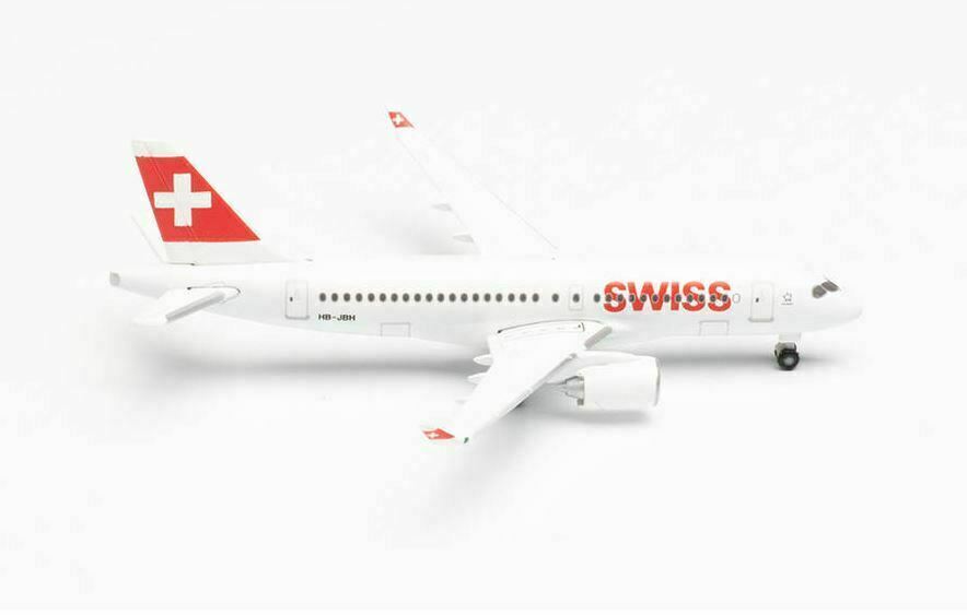 Herpa 530736-001 Swiss International Air Lines Airbus A220-100 - HB-JBH 1:500