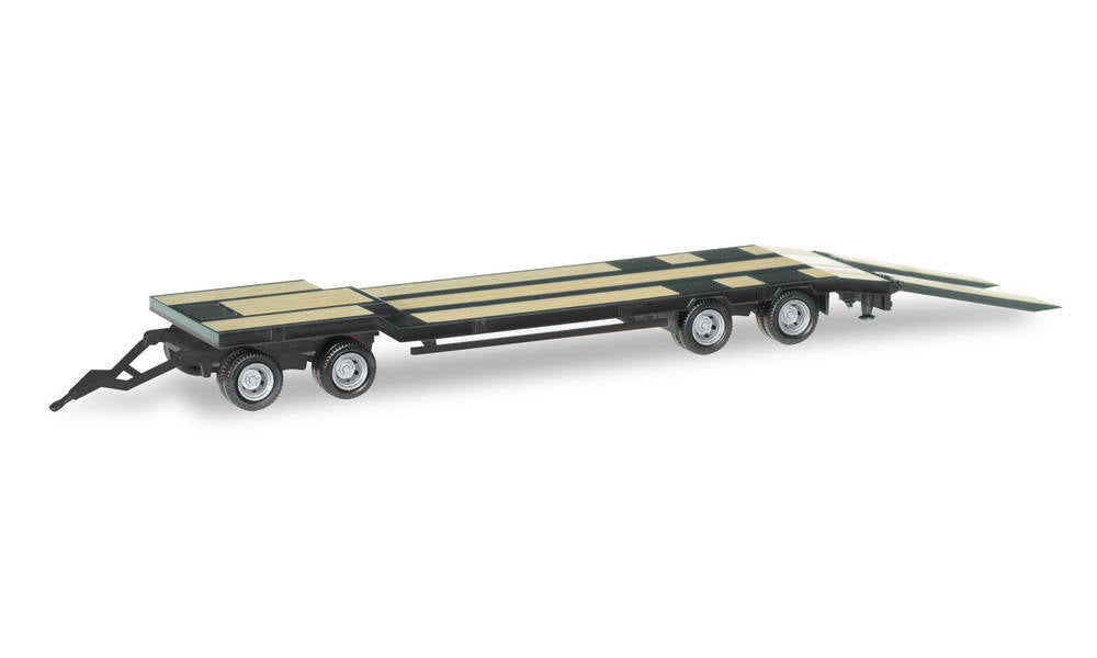 HERPA 076142007 GOLDHOFER TU4 ANHÄNGER, ANTHRAZITGRAU1:87