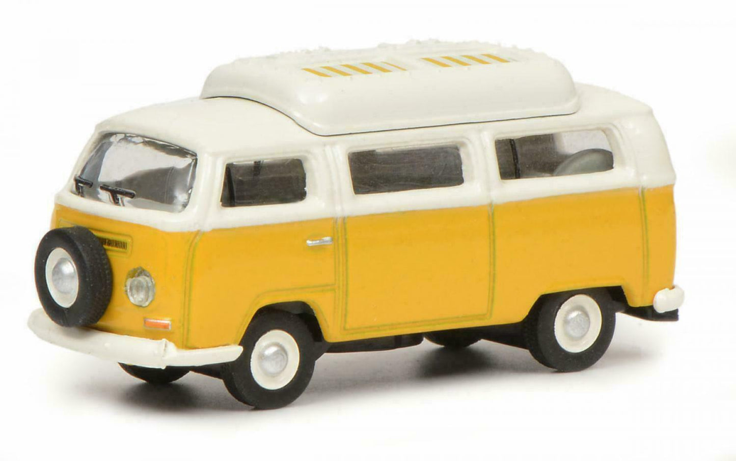 Schuco 26444-1/87 VW T2a Camping Bus Con Cerrado Tejado, Amarillo Blanco - 1:87