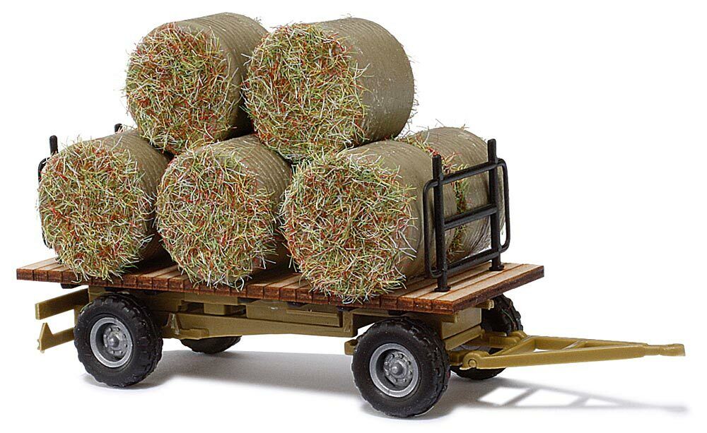 Busch 44930 - Hay Transport Trailer H0 1:87