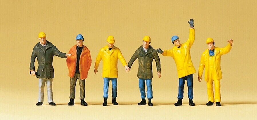 Preiser 10423 Workers With Protective Clothing 1:87 HO .