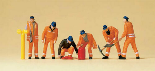 Preiser 10444 Track Maintenance Gang with Tools 1:87