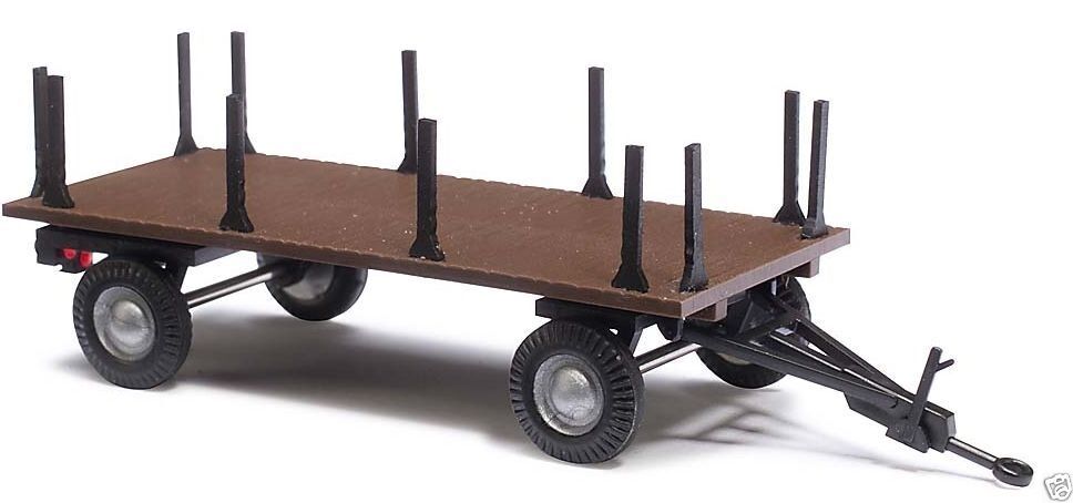 Busch (HO 1:87) Landwirtschaftl. Anhänger mit Rungen 44979