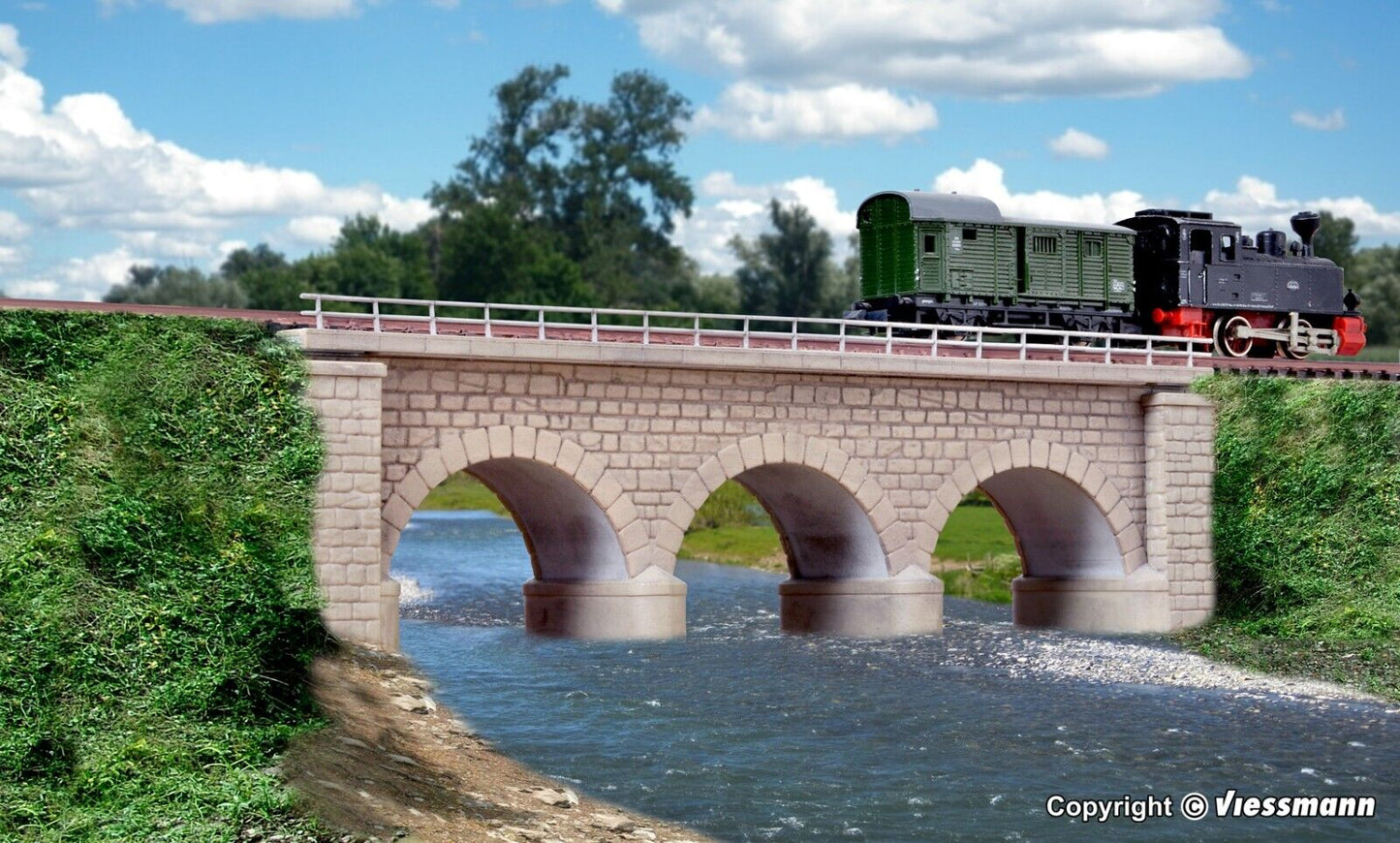 kibri 37660 N/Z Erzberg bridge with ice breaking pillars, 1:160