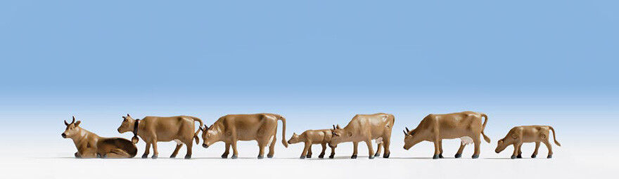 NOCH 15722 Cows, Dark Brown HO 1/87