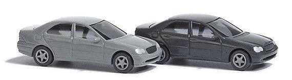 Busch 8319 Mercedes-Benz C-Klasse 2 Autos Auto-Set N Neu 1:160