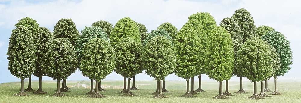 Busch H0 6487 25 deciduous trees 1:87