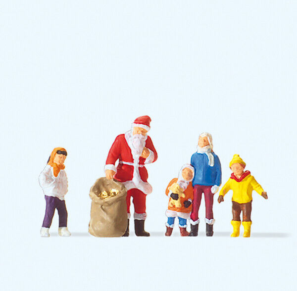 Preiser 29098 Santa Claus con niños, H0 1:87