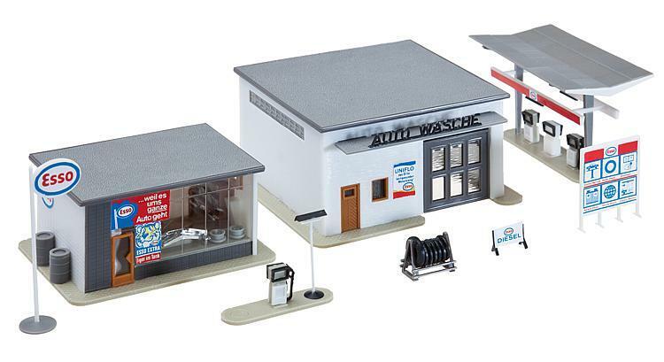 FALLER 130296 Filling station and car wash 1:87 suberb detail