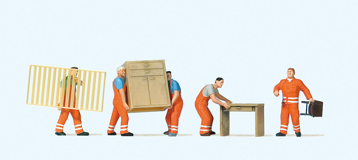 Furniture Clearance (5) Exclusive HO/OO Figure Set Preiser 10714 1:87