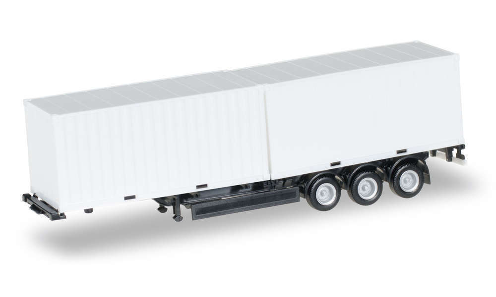 Herpa 0764940-002 FT. CONTAINER KRONE MIT 2 X 20 FT. CONTAIN 1:87 H0