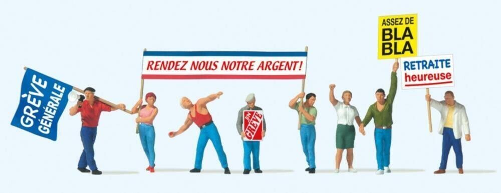 Preiser 10787 on strike 0 1:87 .