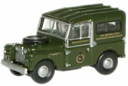Oxford NLAN188001 Diecast Civil Defence Land Rover 88 - n scale