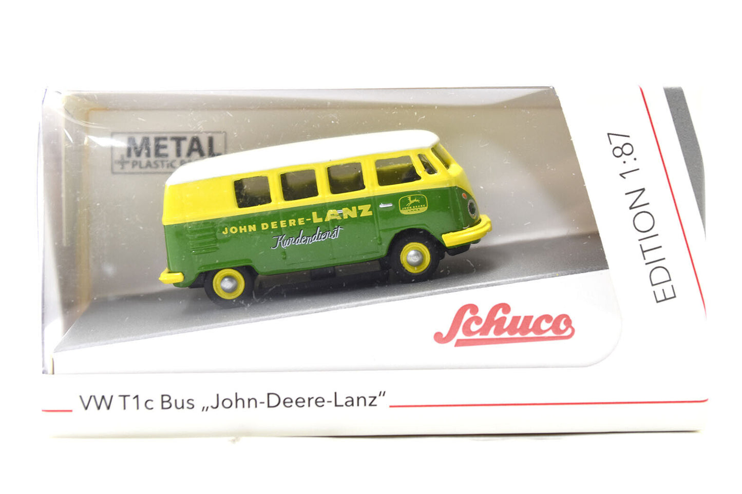 Schuco 1:87 452650500 VW T1c Samba Bus " John Deere Lanz " H 1:87