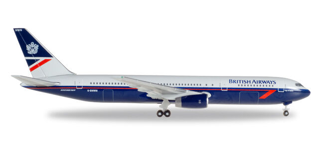 Herpa 529822 British Airways Boeing 767-300 Landor Colors 1:500