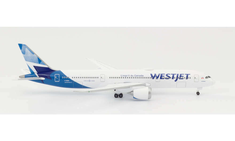 HERPA 533256 WESTJET BOEING 787-9 DREAMLINER - NEW COLO 1:500 suberb detail