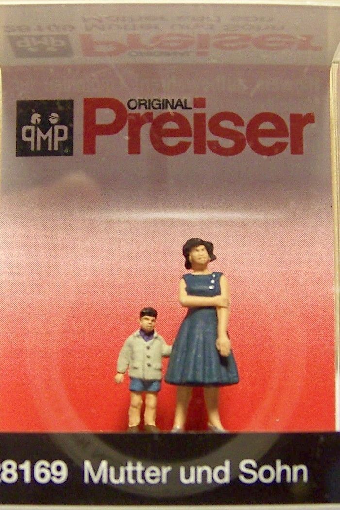 preiser 28169 mumy whit son suberb detail 1:87