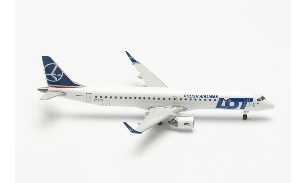 Herpa 536325 LOT POLISH AIRLINES EMBRAER E195 – SP-LND 1:500