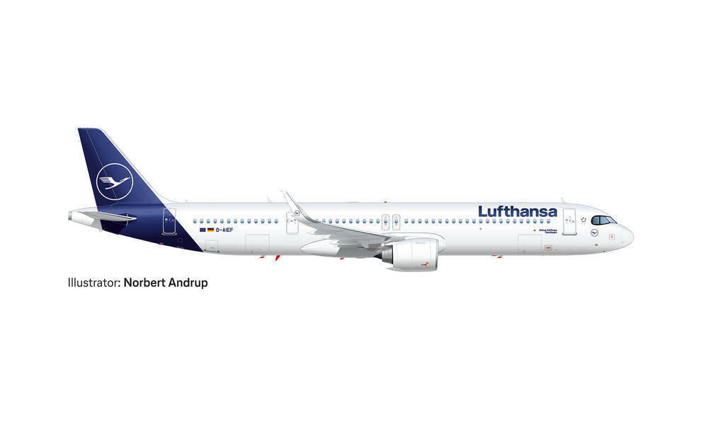 HERPA 534376-001 LUFTHANSA A321NEO – D-AIEF “FORCHHEIM” 1:500 suberb detail