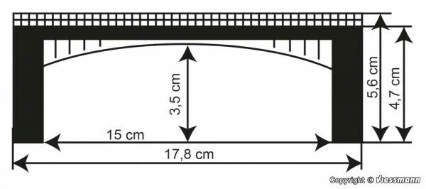 KIBRI 7668 N/Z Werra bridge, single or double track 1:160 suberb detail