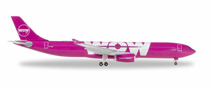 HERPA 530743 Wow Air Airbus A330-300 - TF-WOW 1:500