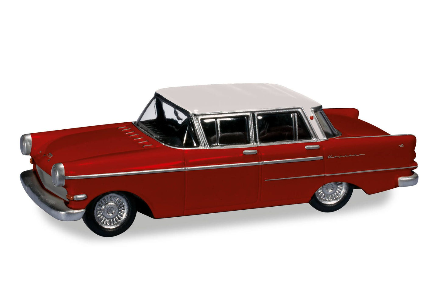 Herpa 024556-005 Opel Kapitän, wine red / white 1:87