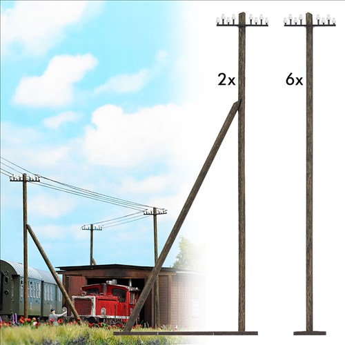 Busch 1499 H0 Postes Telegráficos 1:87