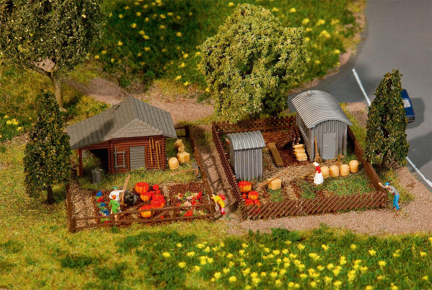 Faller 272552 Conjunto de jardim com 3 esporões N 1:160