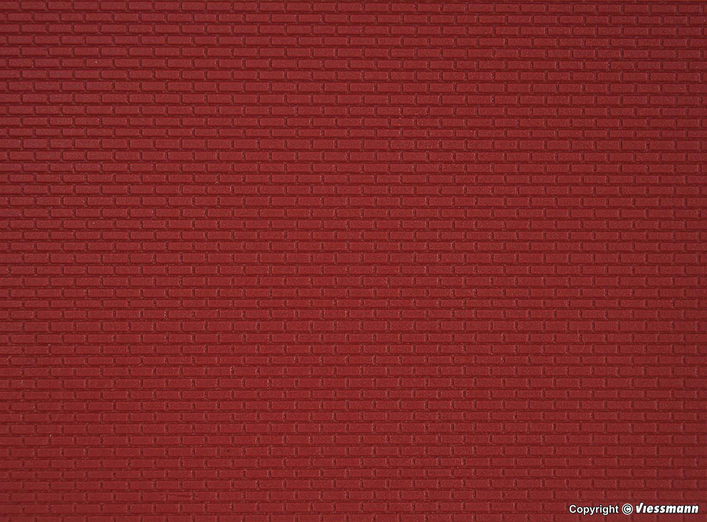 Kibri 34122 H0 Plastic red brick sheet, L ca. 20 x W 12 cm