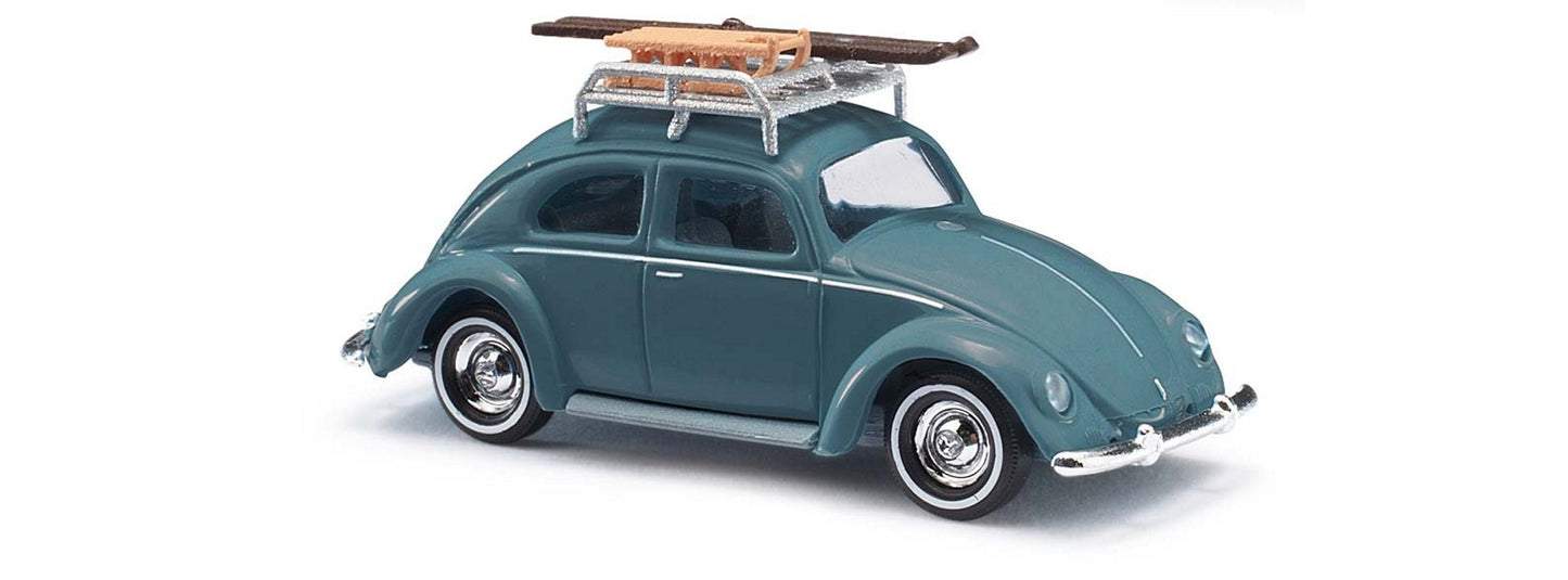 BUSCH 1:87 VW Fusca com trenó e esquis, cinza item 42734 1:87