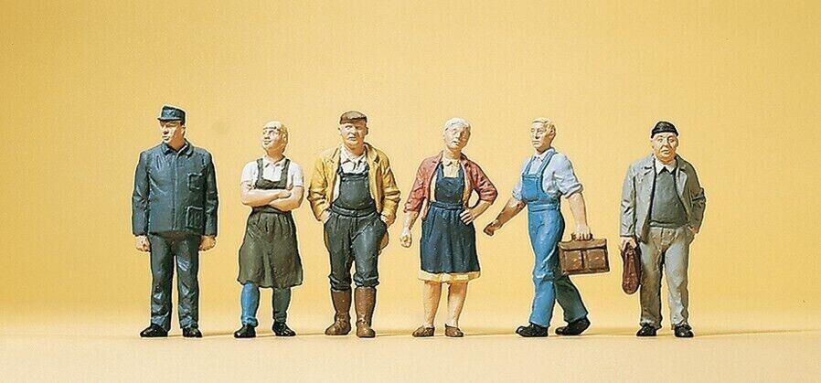 PREISER 10472 Pedestrians -- Village Workers 1:87